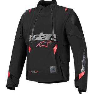 Bunda na motorku Alpinestars Halo PRO Drystar XF černo-tmavě šedo-červená