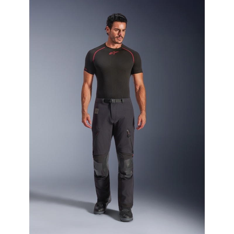 Alpinestars Halo PRO Drystar XF motoros nadrág fekete-sötétszürke-piros