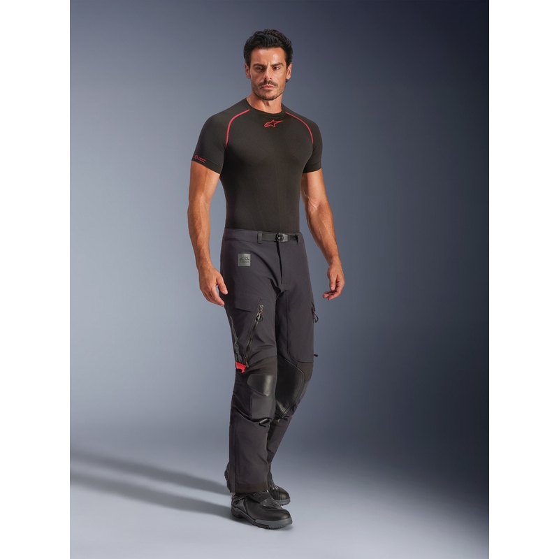 Alpinestars Halo PRO Drystar XF motoros nadrág fekete-sötétszürke-piros