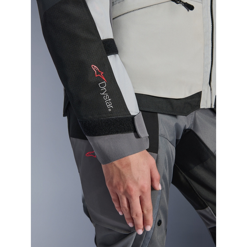 Alpinestars Stella Andes V4 Drystar női motoros kabát sötétszürke-világosszürke-fekete-fluo sárga