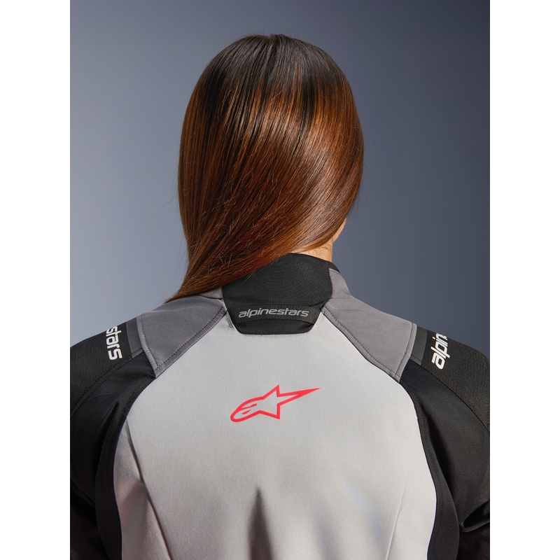 Alpinestars Stella Andes V4 Drystar női motoros kabát sötétszürke-világosszürke-fekete-piros