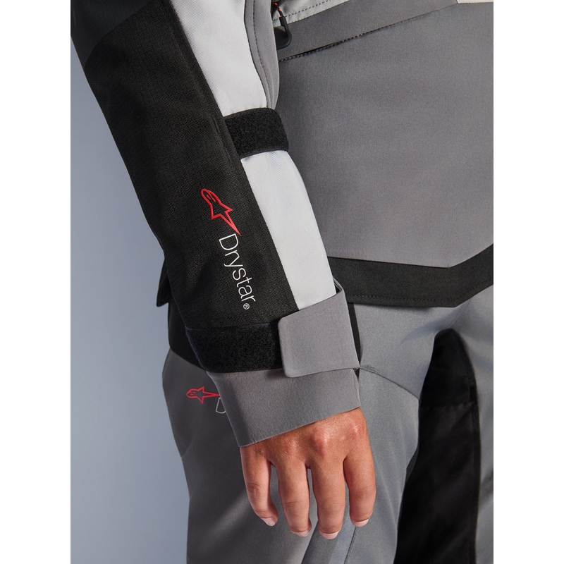 Alpinestars Stella Andes V4 Drystar női motoros kabát sötétszürke-világosszürke-fekete-piros