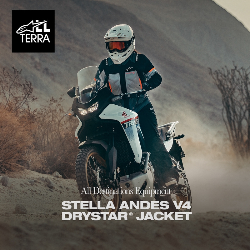 Alpinestars Stella Andes V4 Drystar női motoros kabát sötétszürke-világosszürke-fekete-piros