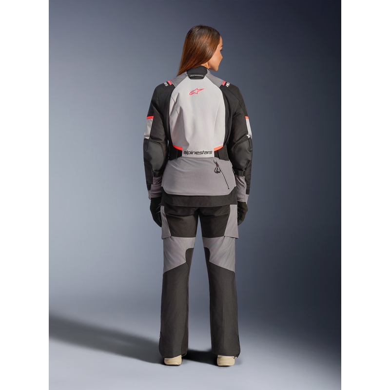 Alpinestars Stella Andes V4 Drystar női motoros kabát sötétszürke-világosszürke-fekete-piros