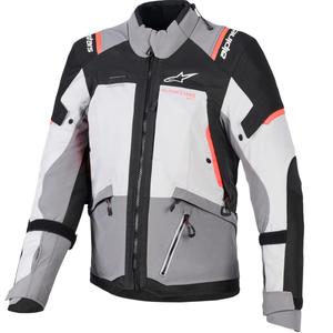 Dámská bunda na motorku Alpinestars Stella Andes V4 Drystar tmavě šedo-světle šedo-černo-červená