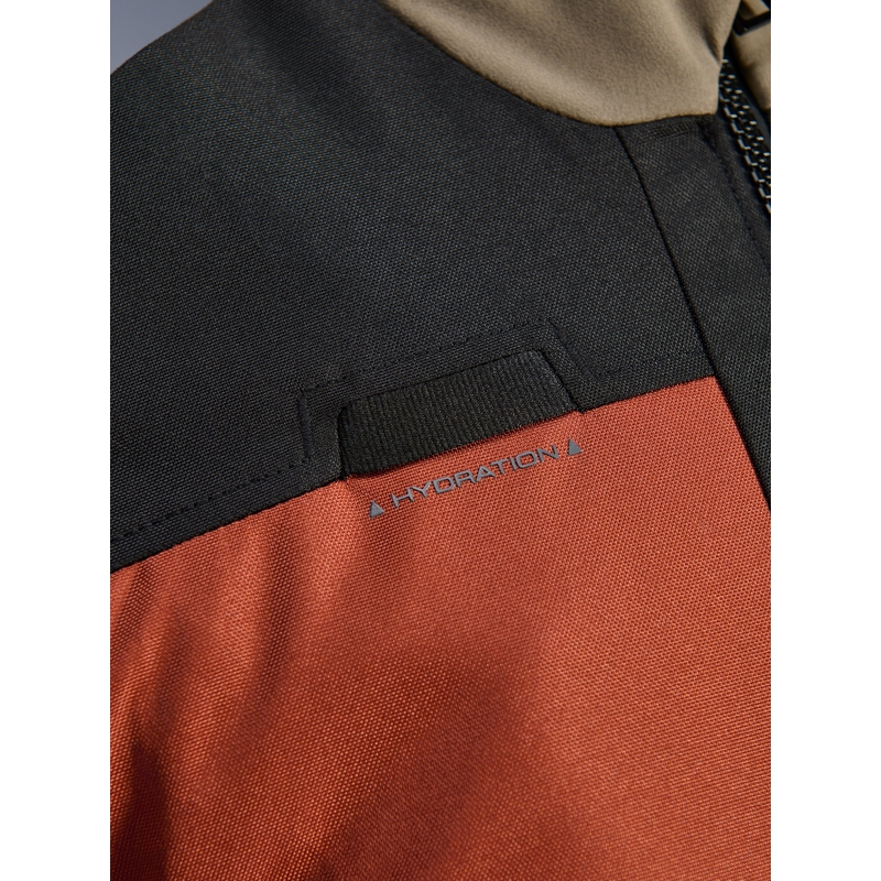 Alpinestars Andes V4 Drystar motoros kabát világosbarna-sötétnarancssárga-fekete