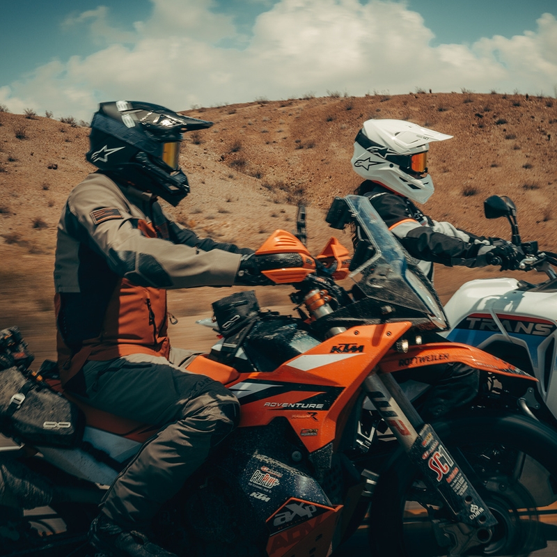 Alpinestars Andes V4 Drystar motoros kabát világosbarna-sötétnarancssárga-fekete