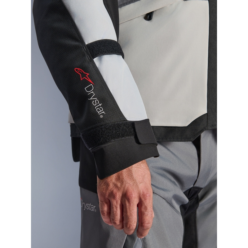 Alpinestars Andes V4 Drystar motoros kabát sötétszürke-világosszürke-fekete-fluo sárga