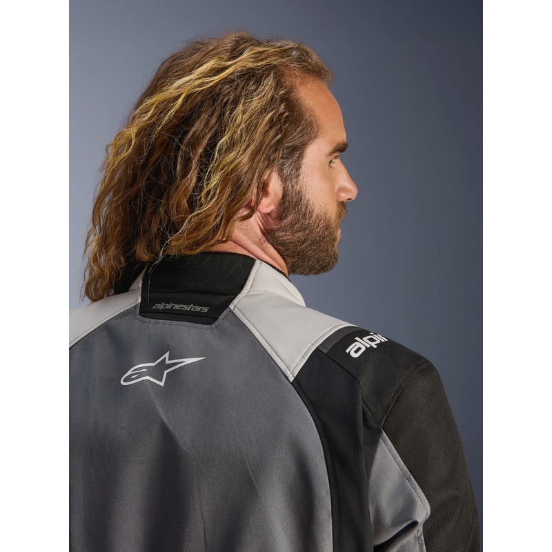 Alpinestars Andes V4 Drystar motoros kabát sötétszürke-világosszürke-fekete-fluo sárga