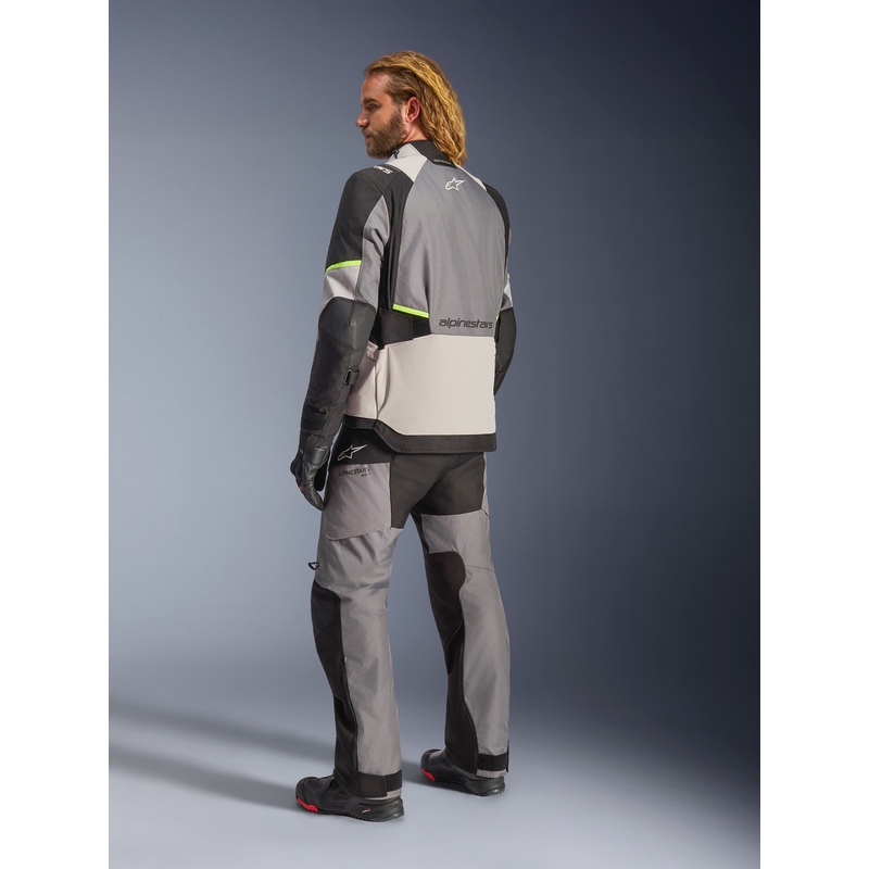 Alpinestars Andes V4 Drystar motoros kabát sötétszürke-világosszürke-fekete-fluo sárga