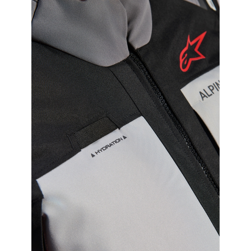 Alpinestars Andes V4 Drystar motoros kabát sötétszürke-világosszürke-fekete-piros