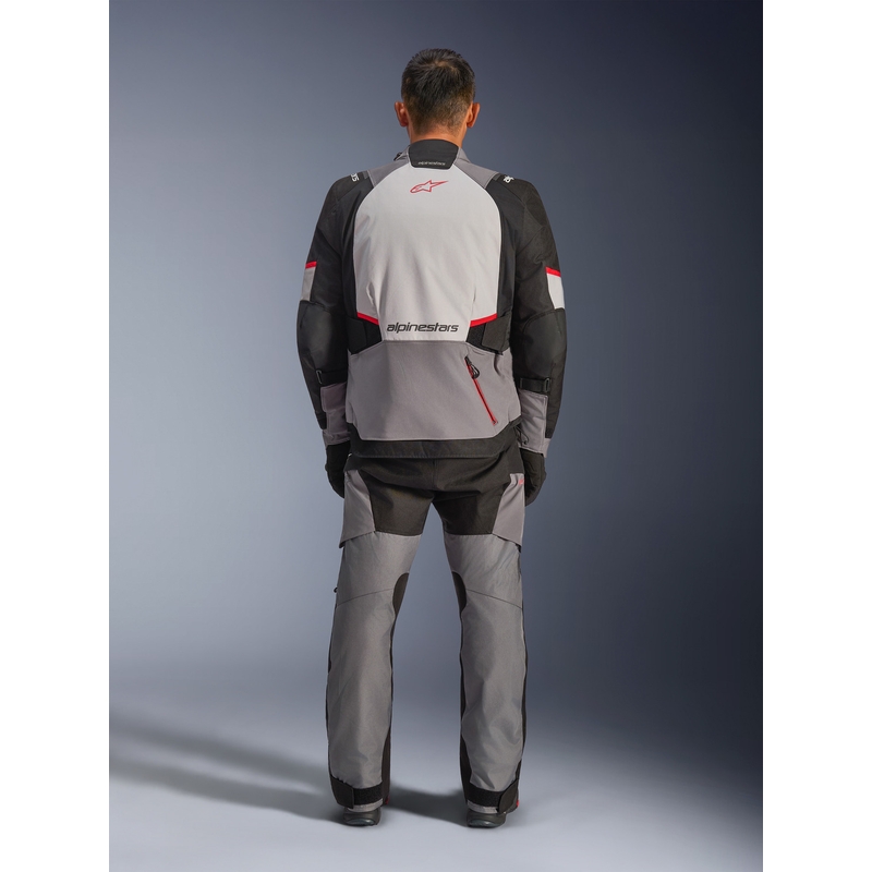 Alpinestars Andes V4 Drystar motoros kabát sötétszürke-világosszürke-fekete-piros