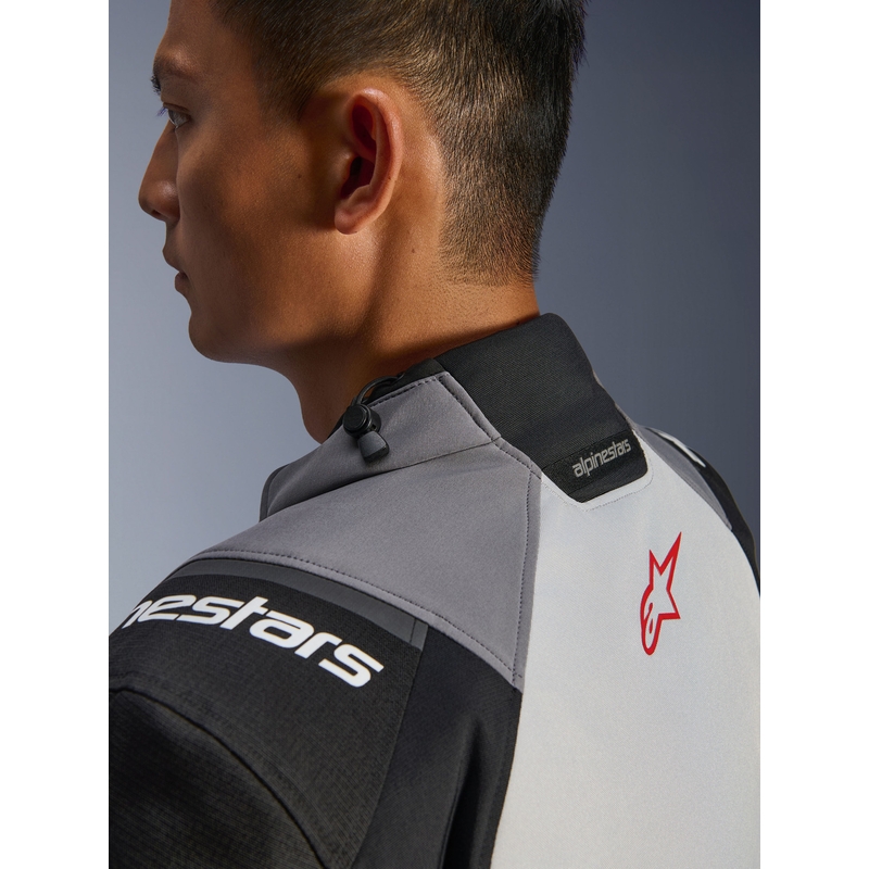 Alpinestars Andes V4 Drystar motoros kabát sötétszürke-világosszürke-fekete-piros