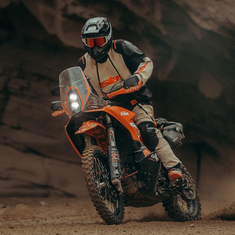 Alpinestars Halo PRO Drystar XF motoros kabát krémszínű-fekete-piros