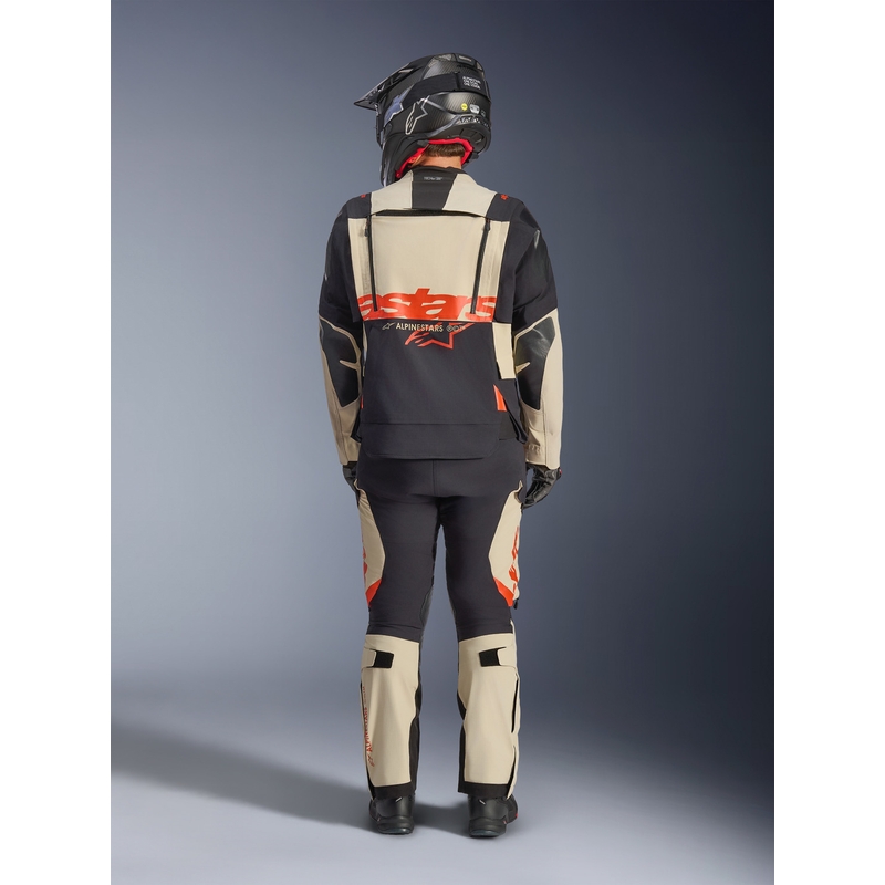 Alpinestars Halo PRO Drystar XF motoros kabát krémszínű-fekete-piros