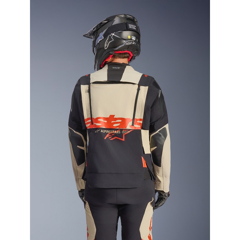 Alpinestars Halo PRO Drystar XF motoros kabát krémszínű-fekete-piros