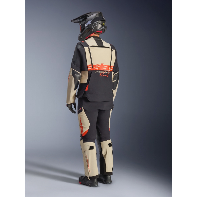 Alpinestars Halo PRO Drystar XF motoros kabát krémszínű-fekete-piros