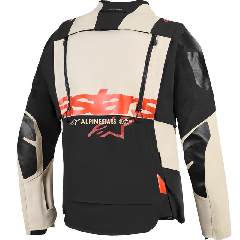 Alpinestars Halo PRO Drystar XF motoros kabát krémszínű-fekete-piros