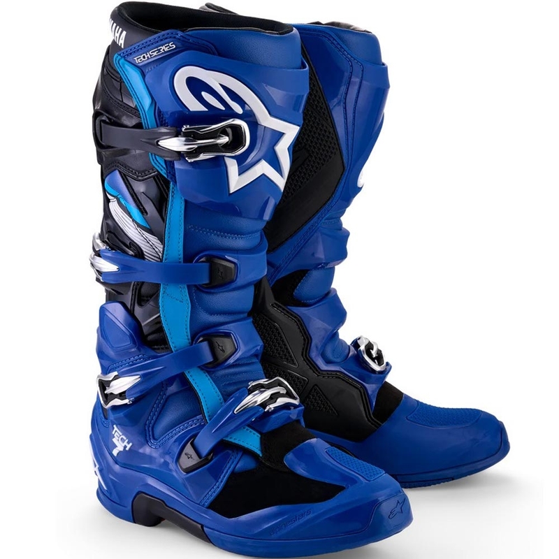 Alpinestars TECH 7 YAMAHA kollekció motokrossz csizma kék-fehér-fekete