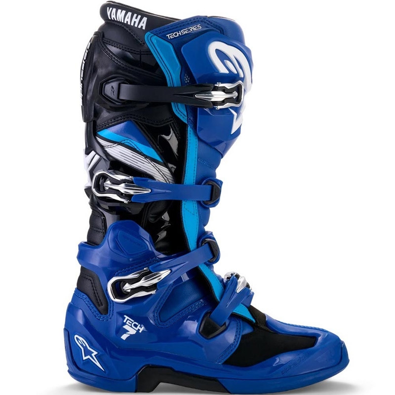 Alpinestars TECH 7 YAMAHA kollekció motokrossz csizma kék-fehér-fekete