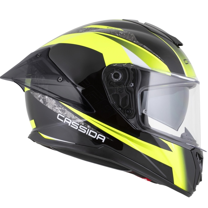 Cassida Integral GTS 2.1 Mega zárt bukósisak fekete-fluo sárga-fehér
