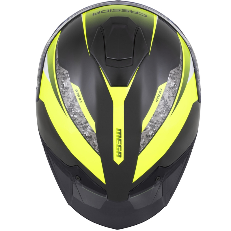 Cassida Integral GTS 2.1 Mega zárt bukósisak fekete-fluo sárga-fehér