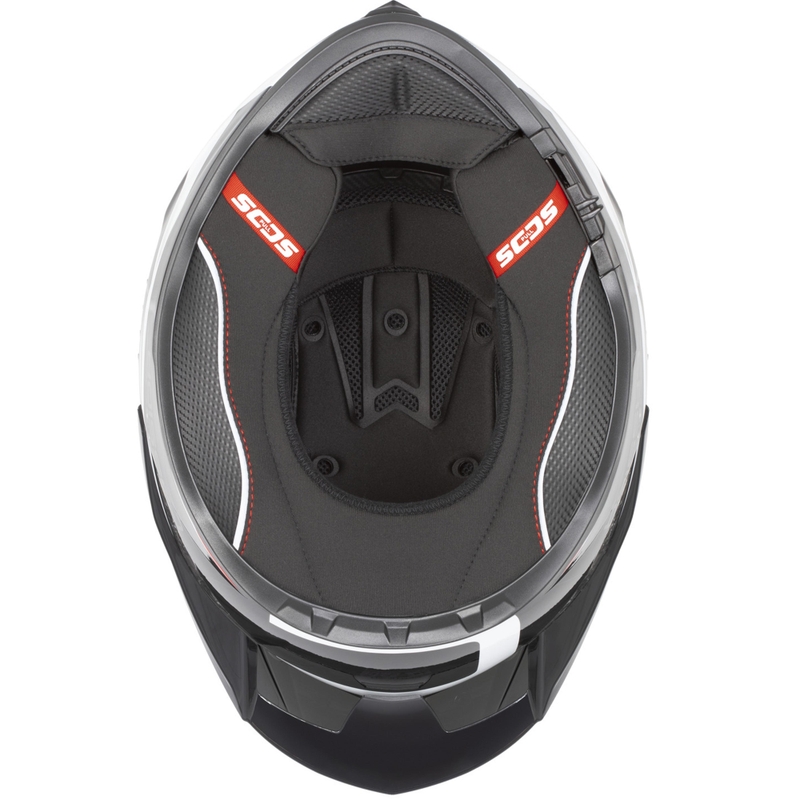 Cassida Integral GTS 2.1 Mega zárt bukósisak fekete-piros-fehér