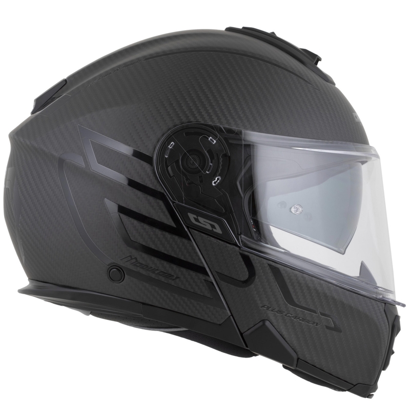 Cassida Modulo 2.1 Plus Carbon BlackOut felnyitható motoros bukósisak matt fekete