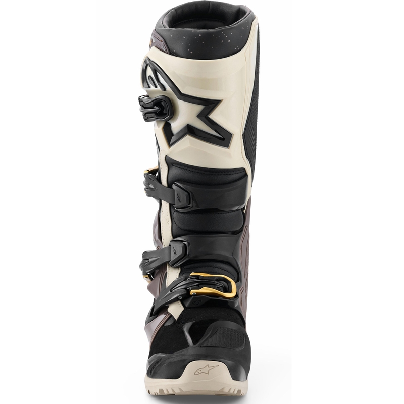 Alpinestars Tech 7 Enduro Drystar motoros csizma fekete-sötétszürke-arany