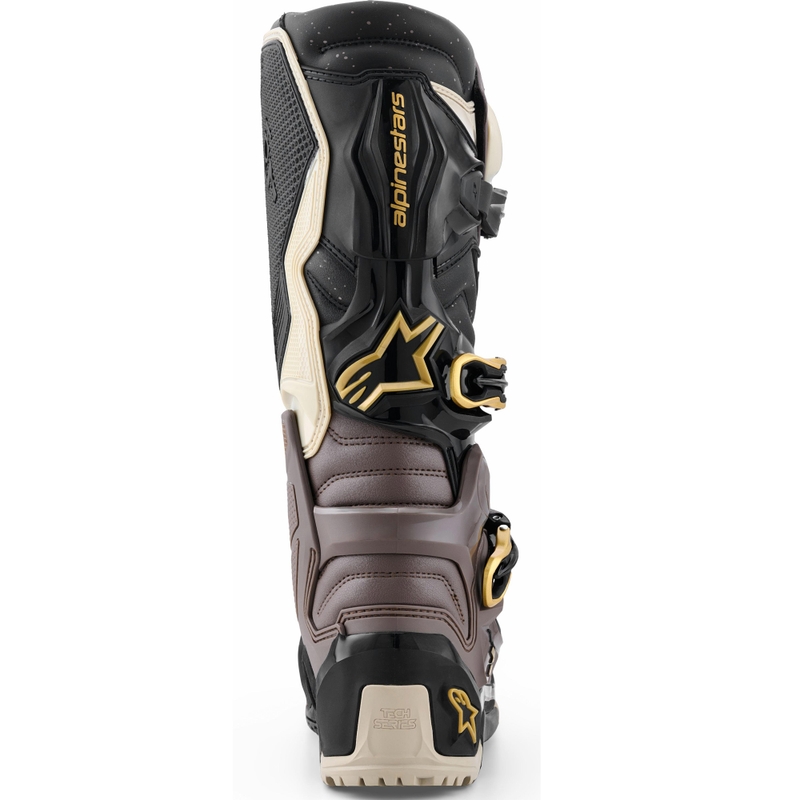 Alpinestars Tech 7 Enduro Drystar motoros csizma fekete-sötétszürke-arany