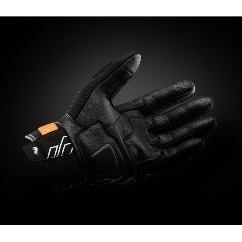 Furygan Jet Neon D3O® Evo női motoros kesztyű fekete-fehér