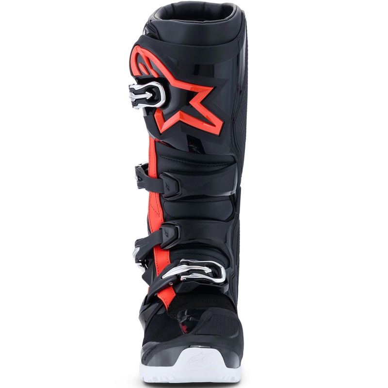 Alpinestars Tech 7 Enduro Drystar motoros csizma fekete-fluo piros-fehér