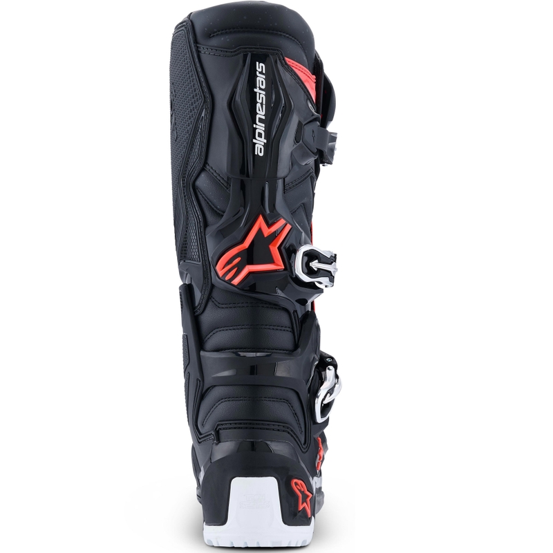 Alpinestars Tech 7 Enduro Drystar motoros csizma fekete-fluo piros-fehér