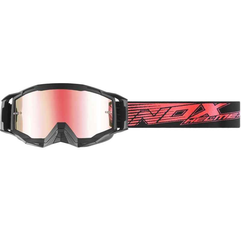 NOX Spectre motokrossz szemüveg fekete-piros