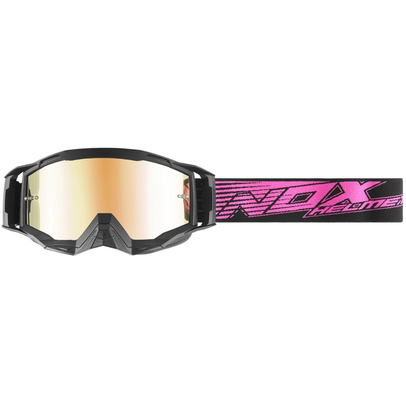 NOX Spectre motokrossz szemüveg fekete-rózsaszín