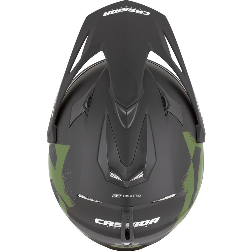 Enduro helma na motorku Cassida Tour 2.0 Crew matná černo-tmavě zelená