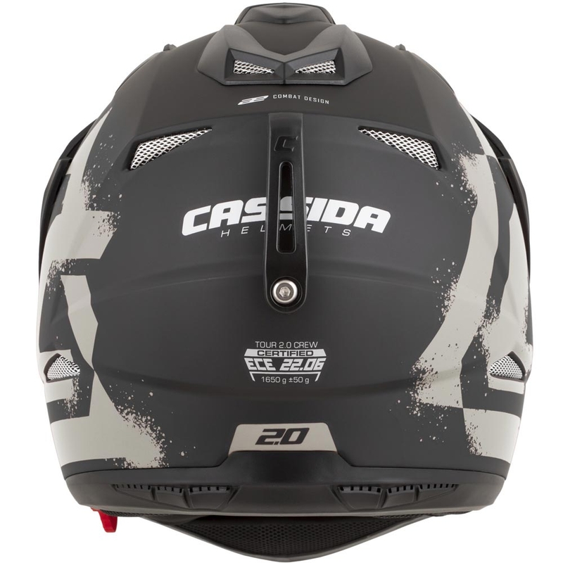 Cassida Tour 2.0 Crew enduro motoros bukósisak matt fekete-homokos