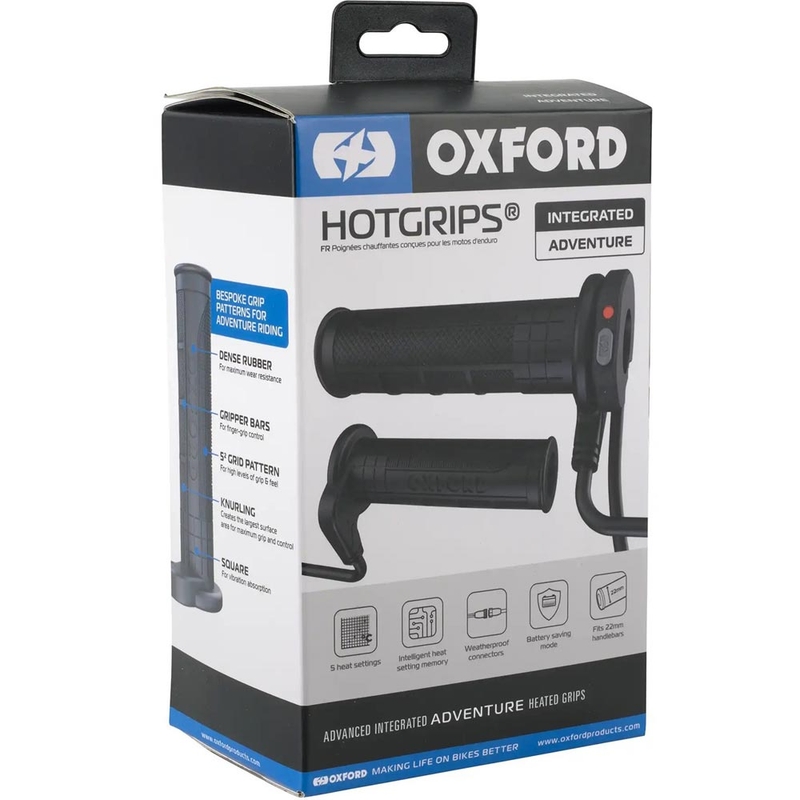 Oxford HotGrips Advanced Integrated Adventure fűthető markolatok fekete