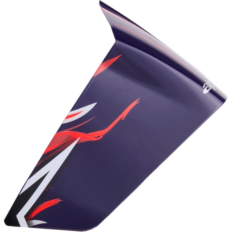 Alpinestars Supertech R10 FLYTE motoros sisakhoz aerodinamikai spoiler, racing profilú matt kék–piros–fehér