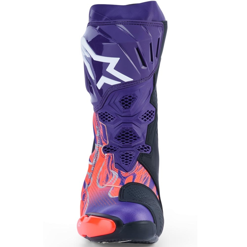 Alpinestars Supertech R Vented Flyte limitált kiadás Jorge Martin motoros csizma lila-piros-fekete