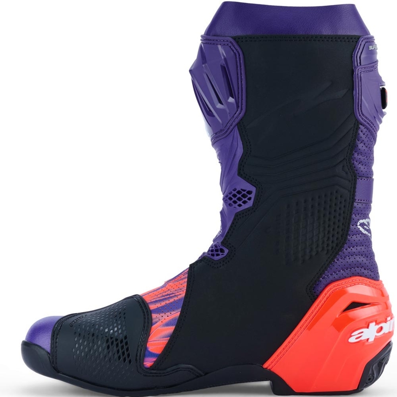 Alpinestars Supertech R Vented Flyte limitált kiadás Jorge Martin motoros csizma lila-piros-fekete