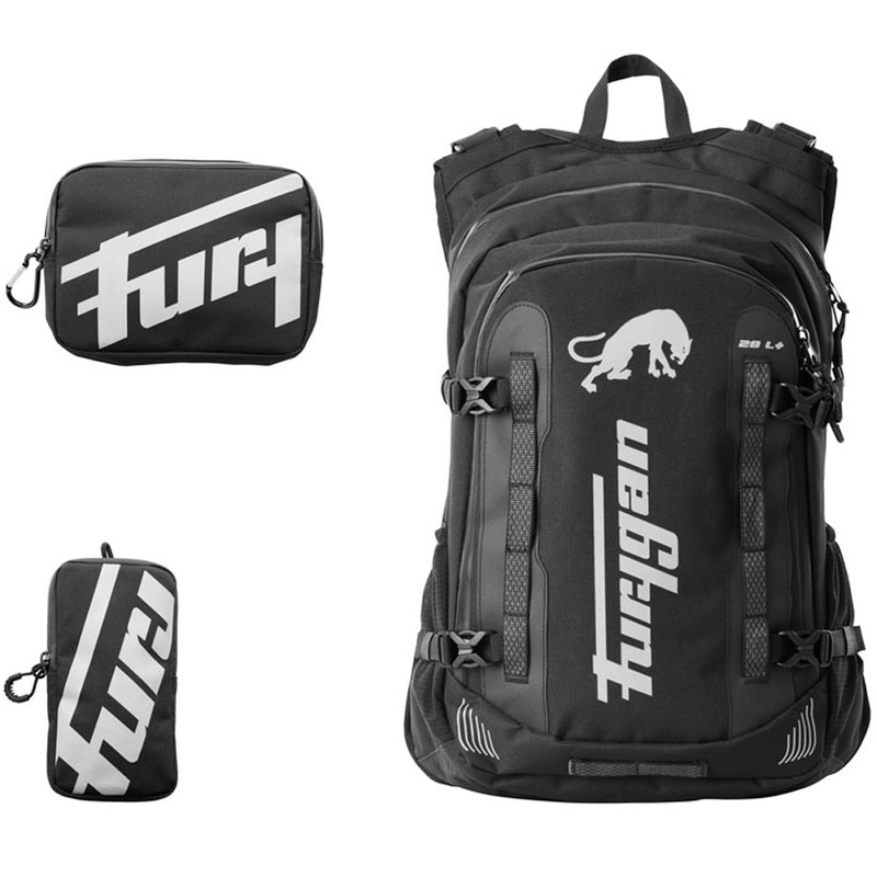 Furygan ADV 28L+ hátizsák fekete-fehér