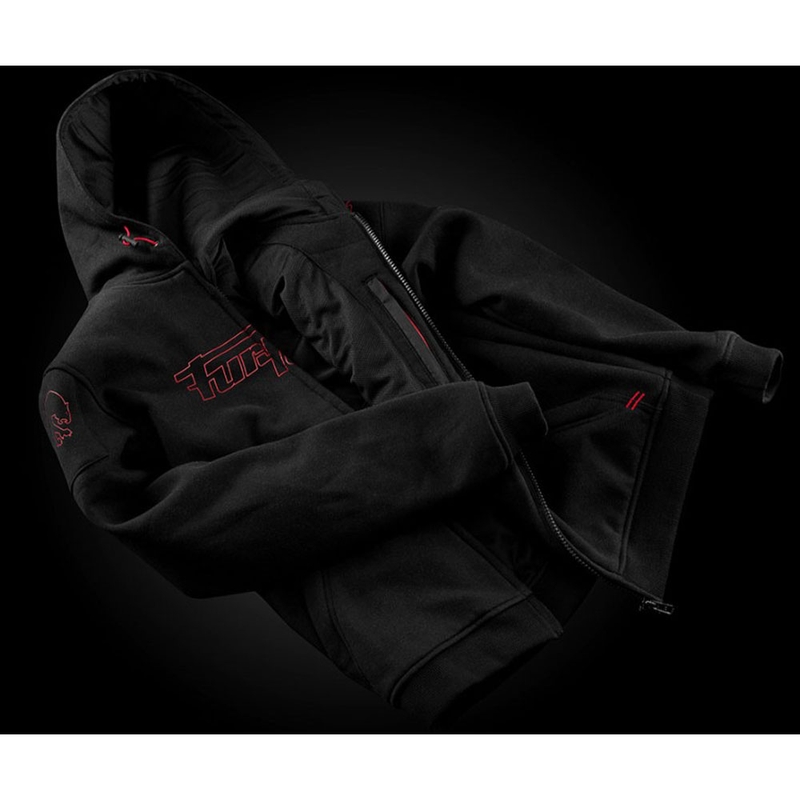 Furygan Livio X Kevlar® motoros pulóver fekete-piros