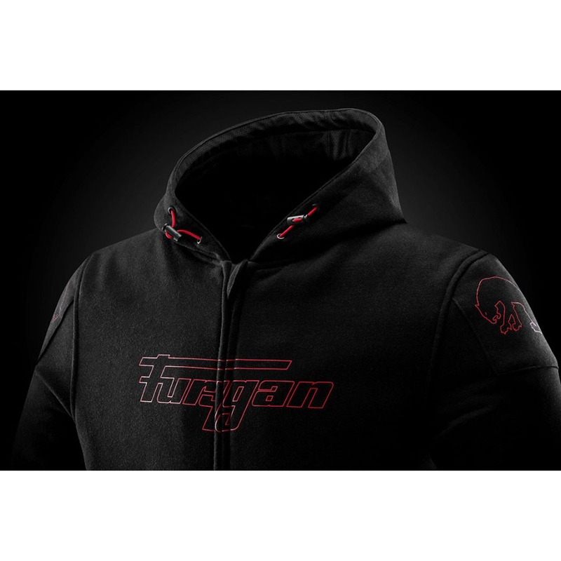 Furygan Livio X Kevlar® motoros pulóver fekete-piros
