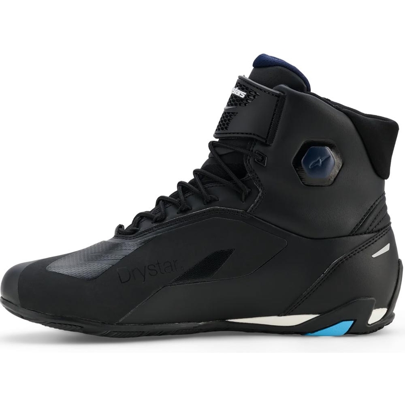 Alpinestars Faster-4 Drystar motoros cipő fekete-kék-fehér