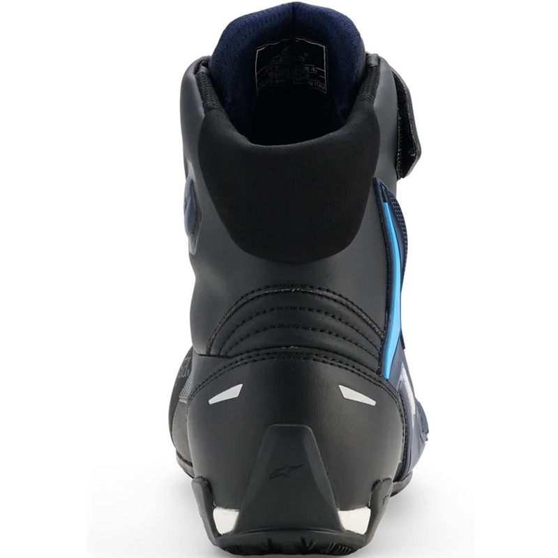 Alpinestars Faster-4 Drystar motoros cipő fekete-kék-fehér