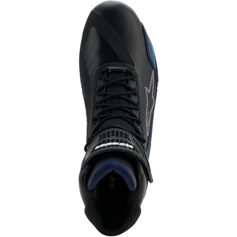 Alpinestars Faster-4 Drystar motoros cipő fekete-kék-fehér