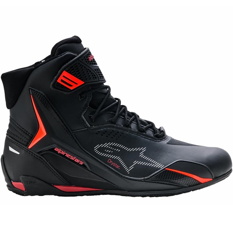 Alpinestars Faster-4 Drystar motoros cipő fekete-fluo piros