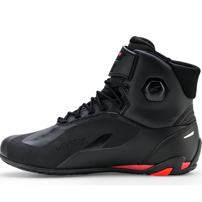 Alpinestars Faster-4 Drystar motoros cipő fekete-fluo piros