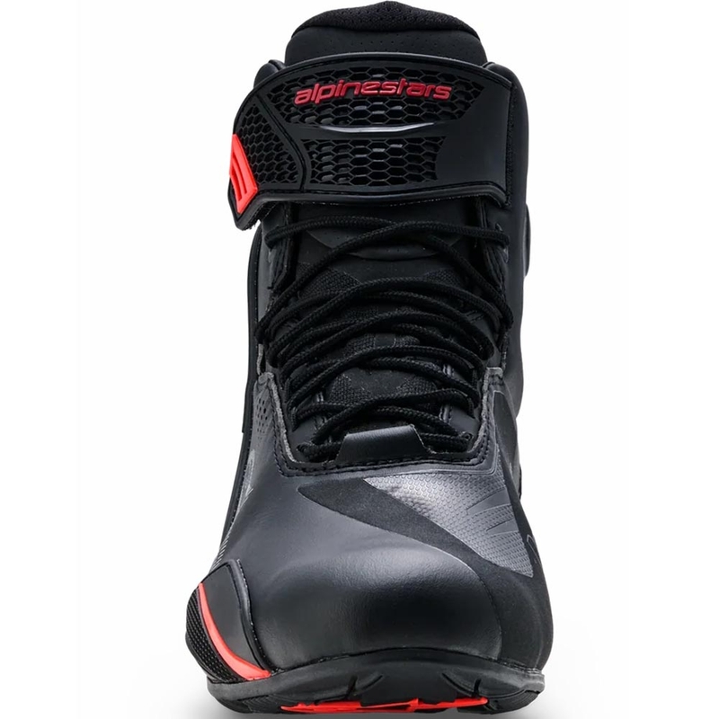 Alpinestars Faster-4 Drystar motoros cipő fekete-fluo piros